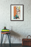 Vintage Pulp Fiction Portrait | Original Painting | Annie Get Your Gun By Johnnyinthe56