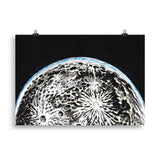 Space Art. Moon Rise Prints & Poster. By Johnnyinthe56
