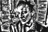 Rumble Fish Film Art | Original Painting | Mickey Rourke Portrait | The Motorcycle Boy | Johnnyinthe56