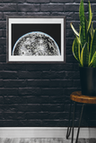 Space Art. Moon Rise Prints & Poster. By Johnnyinthe56