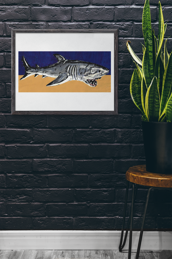 Original Painting | The Shark | Johnnyinthe56