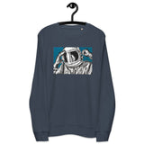 Space Art. Astronaut Sweatshirt. Unisex Organic & Eco-Friendly. Original Art By Johnnyinthe56