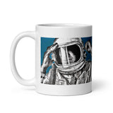 Space Art. Astronaut Mug. Original Portrait Art By Johnnyinthe56