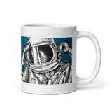 Space Art. Astronaut Mug. Original Portrait Art By Johnnyinthe56