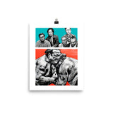 Sumo Wrestlers Poster | Japanese Inspired Art Print  | The Watchers & The Watched | Unframed