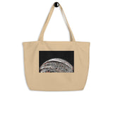 Space Art. Jupiter Rising Tote Bag. BIG Organic Cotton. Original Art By Johnnyinthe56