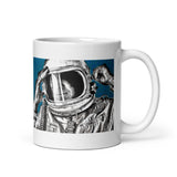 Space Art Astronaut Mug. Original Portrait Art By Johnnyinthe56
