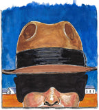 Pulp Fiction | Man In The Hat | Portrait | Original Painting | Vintage Art | Fan Art | Johnnyinthe56