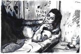 Tom Waits Portrait | Film Art | Jim Jarmusch | Down By Law | Original Painting | Johnnyinthe56