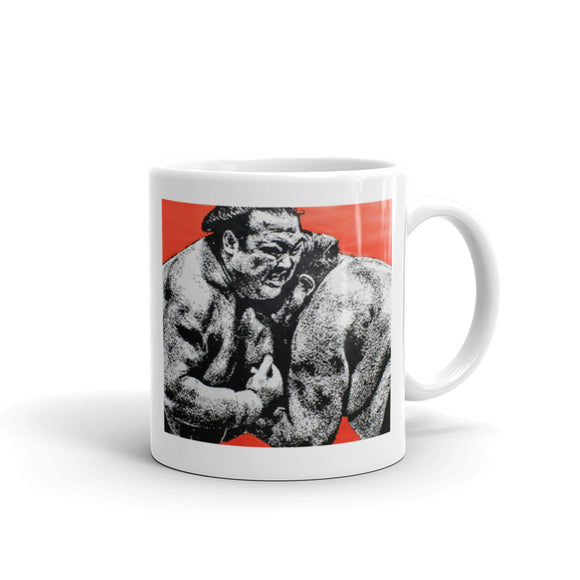 Sumo Wrestlers Mug | Japanese Inspired Art | The Watchers & The Watched